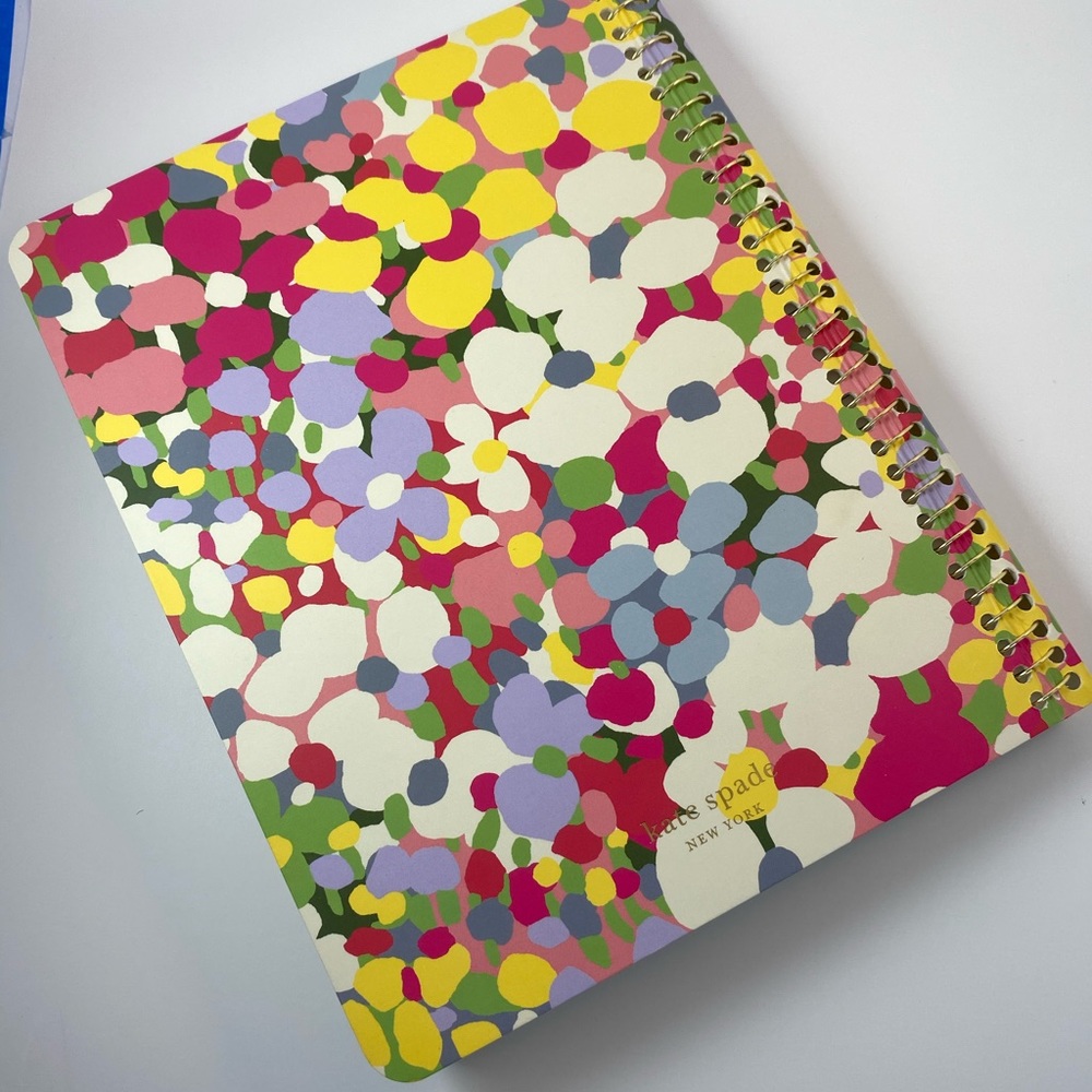 Kate Spade floral dot concealed spiral notebook